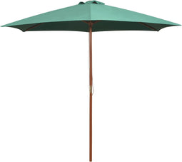 vidaXL - Parasol - met - houten - paal - 270 - cm - antraciet