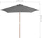 vidaXL - Parasol - met - houten - paal - 270 - cm - antraciet