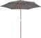 vidaXL - Parasol - met - houten - paal - 270 - cm - antraciet