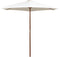 vidaXL - Parasol - met - houten - paal - 270 - cm - antraciet