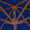 vidaXL - Parasol - met - houten - paal - 270 - cm - blauw