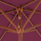 vidaXL - Parasol - met - houten - paal - 270 - cm - bordeauxrood