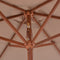 vidaXL - Parasol - met - houten - paal - 270 - cm - taupe