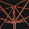 vidaXL - Parasol - met - houten - paal - 270 - cm - taupe