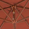 vidaXL - Parasol - met - houten - paal - 270 - cm - terracotta