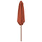 vidaXL - Parasol - met - houten - paal - 270 - cm - terracotta