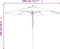 vidaXL - Parasol - met - houten - paal - 299x240 - cm - terracottakleurig