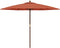 vidaXL - Parasol - met - houten - paal - 299x240 - cm - terracottakleurig