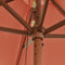 vidaXL - Parasol - met - houten - paal - 299x240 - cm - terracottakleurig