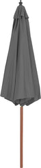 vidaXL - Parasol - met - houten - paal - 300 - cm - antraciet