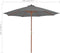 vidaXL - Parasol - met - houten - paal - 300 - cm - antraciet