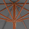 vidaXL - Parasol - met - houten - paal - 300 - cm - antraciet