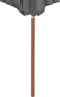 vidaXL - Parasol - met - houten - paal - 300 - cm - antraciet