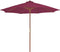 vidaXL - Parasol - met - houten - paal - 300 - cm - bordeauxrood