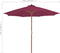 vidaXL - Parasol - met - houten - paal - 300 - cm - bordeauxrood