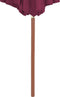 vidaXL - Parasol - met - houten - paal - 300 - cm - bordeauxrood