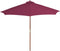 vidaXL - Parasol - met - houten - paal - 300 - cm - bordeauxrood