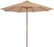 vidaXL - Parasol - met - houten - paal - 300 - cm - taupe