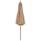 vidaXL - Parasol - met - houten - paal - 300 - cm - taupe