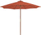 vidaXL - Parasol - met - houten - paal - 300 - cm - terracotta