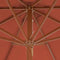 vidaXL - Parasol - met - houten - paal - 300 - cm - terracotta