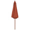 vidaXL - Parasol - met - houten - paal - 300 - cm - terracotta