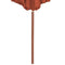 vidaXL - Parasol - met - houten - paal - 300 - cm - terracotta