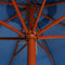 vidaXL - Parasol - met - houten - paal - 300x258 - cm - blauw