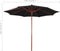 vidaXL - Parasol - met - houten - paal - 300x258 - cm - zwart