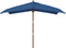 vidaXL - Parasol - met - houten - paal - 300x300x273 - cm - azuurblauw