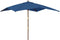vidaXL - Parasol - met - houten - paal - 300x300x273 - cm - azuurblauw