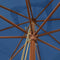 vidaXL - Parasol - met - houten - paal - 300x300x273 - cm - azuurblauw
