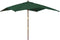 vidaXL - Parasol - met - houten - paal - 300x300x273 - cm - groen