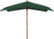 vidaXL - Parasol - met - houten - paal - 300x300x273 - cm - groen