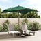 vidaXL - Parasol - met - houten - paal - 300x300x273 - cm - groen