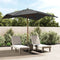 vidaXL - Parasol - met - houten - paal - 300x300x273 - cm - antracietkleurig