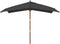 vidaXL - Parasol - met - houten - paal - 300x300x273 - cm - antracietkleurig