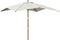 vidaXL - Parasol - met - houten - paal - 300x300x273 - cm - zandkleurig