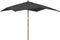 vidaXL - Parasol - met - houten - paal - 300x300x273 - cm - antracietkleurig