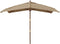vidaXL - Parasol - met - houten - paal - 300x300x273 - cm - taupe