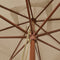 vidaXL - Parasol - met - houten - paal - 300x300x273 - cm - taupe