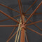 vidaXL - Parasol - met - houten - paal - 300x300x273 - cm - zwart