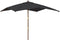 vidaXL - Parasol - met - houten - paal - 300x300x273 - cm - zwart