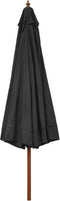 vidaXL - Parasol - met - houten - paal - 330 - cm - antraciet