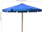 vidaXL - Parasol - met - houten - paal - 330 - cm - azuurblauw