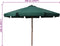 vidaXL - Parasol - met - houten - paal - 330 - cm - groen