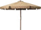 vidaXL - Parasol - met - houten - paal - 330 - cm - taupe