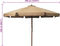 vidaXL - Parasol - met - houten - paal - 330 - cm - taupe