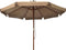 vidaXL - Parasol - met - houten - paal - 330 - cm - taupe