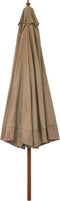 vidaXL - Parasol - met - houten - paal - 330 - cm - taupe